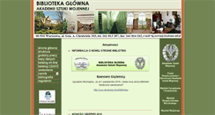 Desktop Screenshot of biblioteka.aon.edu.pl