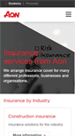 Mobile Screenshot of insurance.aon.co.uk